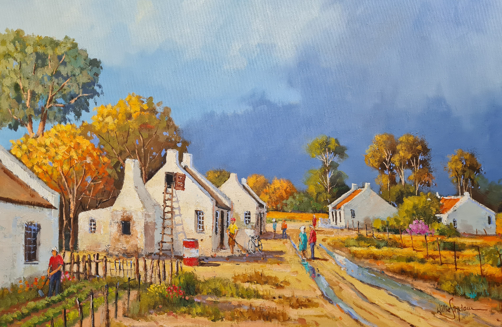 Willie Strydom - Various Scenes (900 x 600) - Lonehill Art Gallery