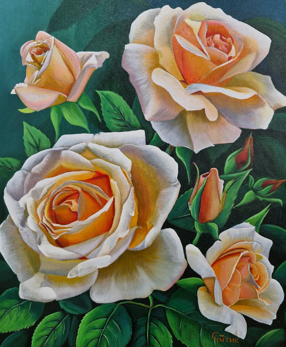 Güthe - Various Roses - Lonehill Art Gallery